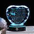 Crystal Heart Keepsake Gift for wife & husband